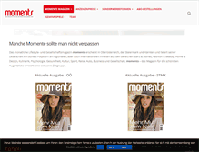Tablet Screenshot of momentsmagazin.at
